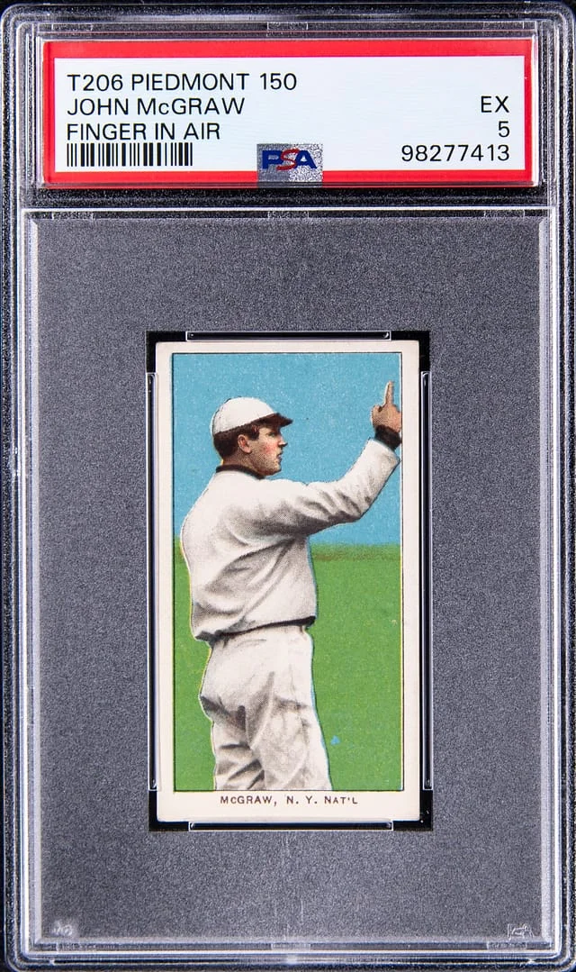 1909-11 T206 John McGraw, Finger In Air - Piedmont 150 White Border #no-number card image