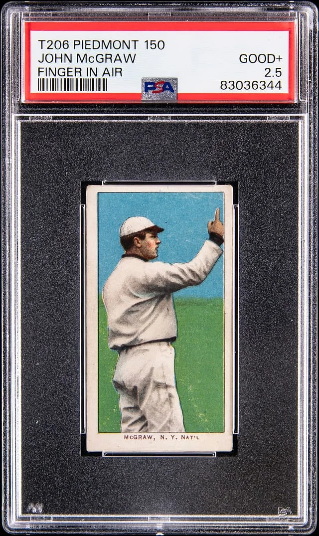 1909-11 T206 John McGraw, Finger In Air - Piedmont/150 White Border #no-number card image
