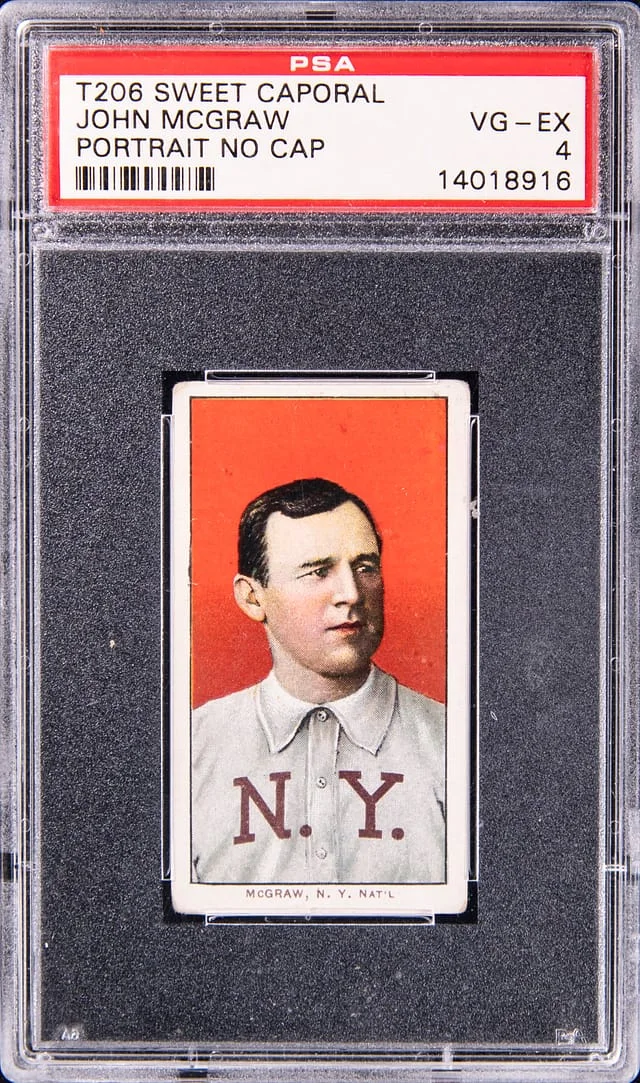 1909-11 T206 John McGraw, Portrait, No Cap - Sweet Caporal White Border #no-number card image