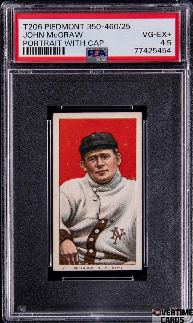 1909-11 T206 John McGraw, Portrait With Cap White Border #no-number card image