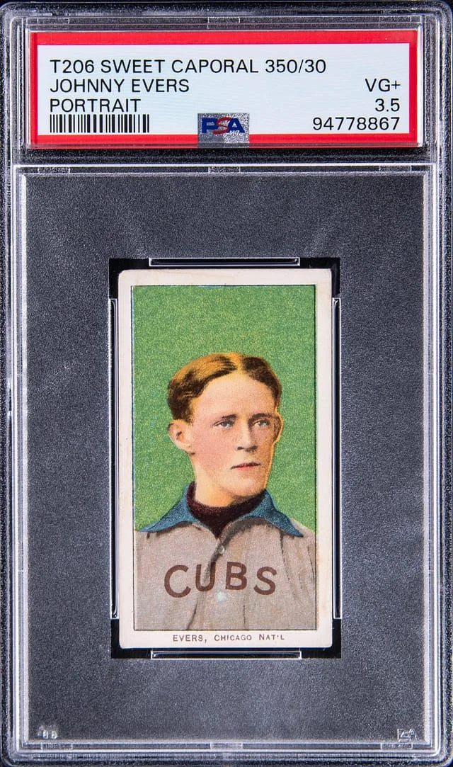 1909-11 T206 Johnny Evers White Border #no-number card image