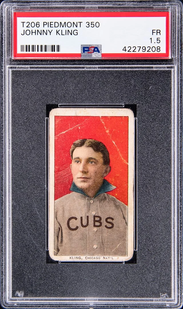 1909-11 T206 Johnny Kling - Piedmont 350 White Border #no-number card image