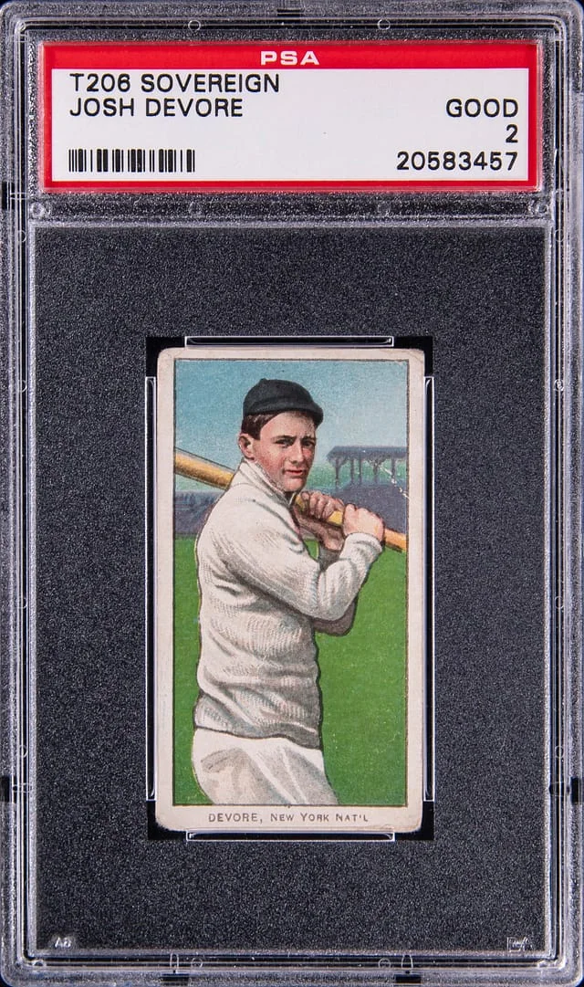 1909-11 T206 Josh Devore White Border #no-number card image