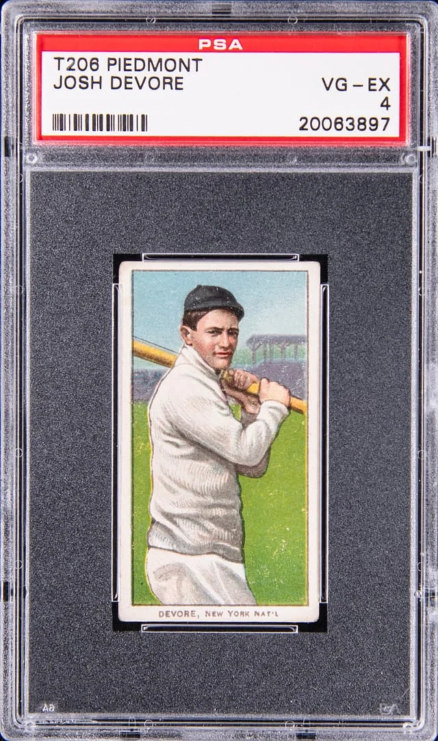 1909-11 T206 Josh Devore - Piedmont White Border #no-number card image
