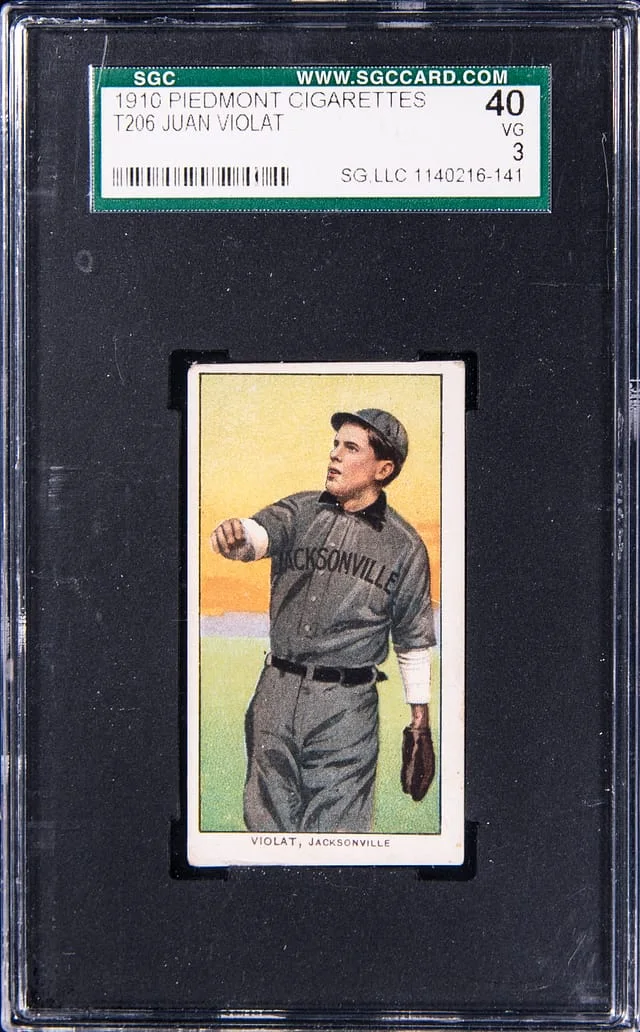 1909-11 T206 Juan Violat (Viola) White Border #no-number card image