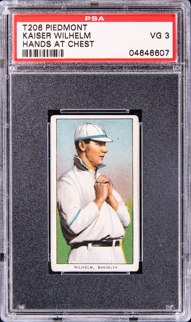 1909-11 T206 Kaiser Wilhelm, Hands at Chest - Piedmont White Border #no-number card image