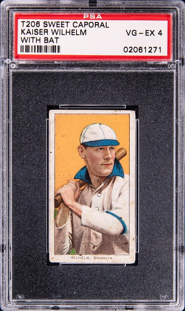 1909-11 T206 Kaiser Wilhelm, With Bat - Sweet Caporal White Border #no-number card image