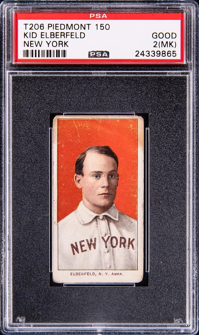 1909-11 T206 Kid Elberfeld Piedmont 150 New York #NNO card image