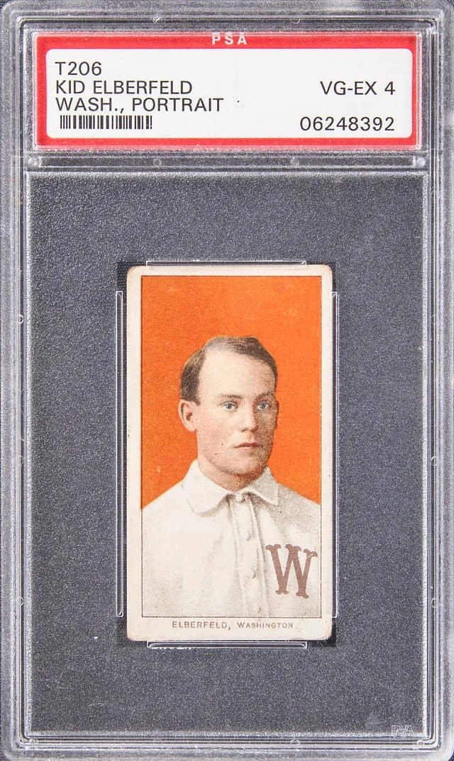 1909-11 T206 Kid Elberfeld, Washington #no-number card image