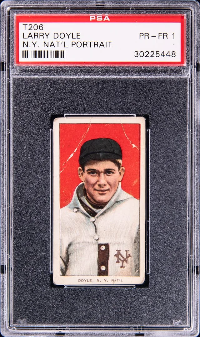 1909-11 T206 Larry Doyle, N.Y. National White Border #no-number card image