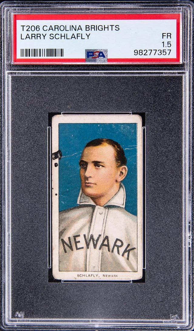 1909-11 T206 Larry Schlafly - Scarce Carolina Brights Back White Border #no-number card image