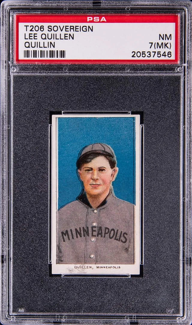 1909-11 T206 Lee Quillen (Quillin) White Border #no-number card image