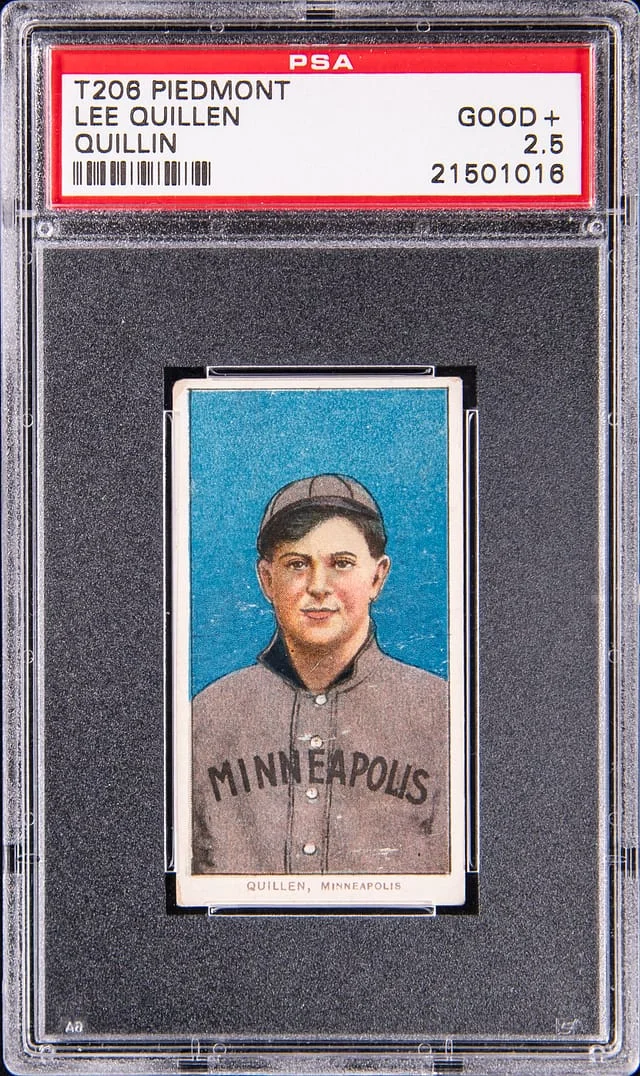 1909-11 T206 Lee Quillen (Quillin) - Piedmont White Border #no-number card image