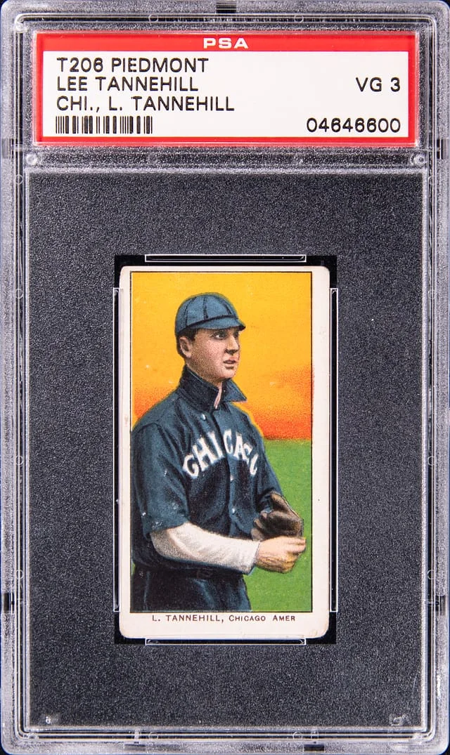 1909-11 T206 Lee Tannehill, Chicago, L. Tannehill - Piedmont White Border #no-number card image