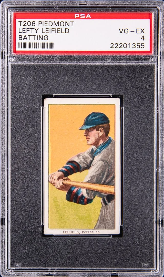 1909-11 T206 Lefty Leifield, Batting - Piedmont White Border #no-number card image