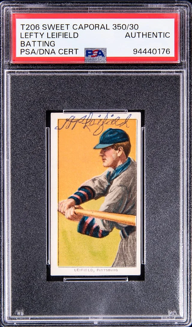 1909-11 T206 Lefty Leifield White Border #no-number card image