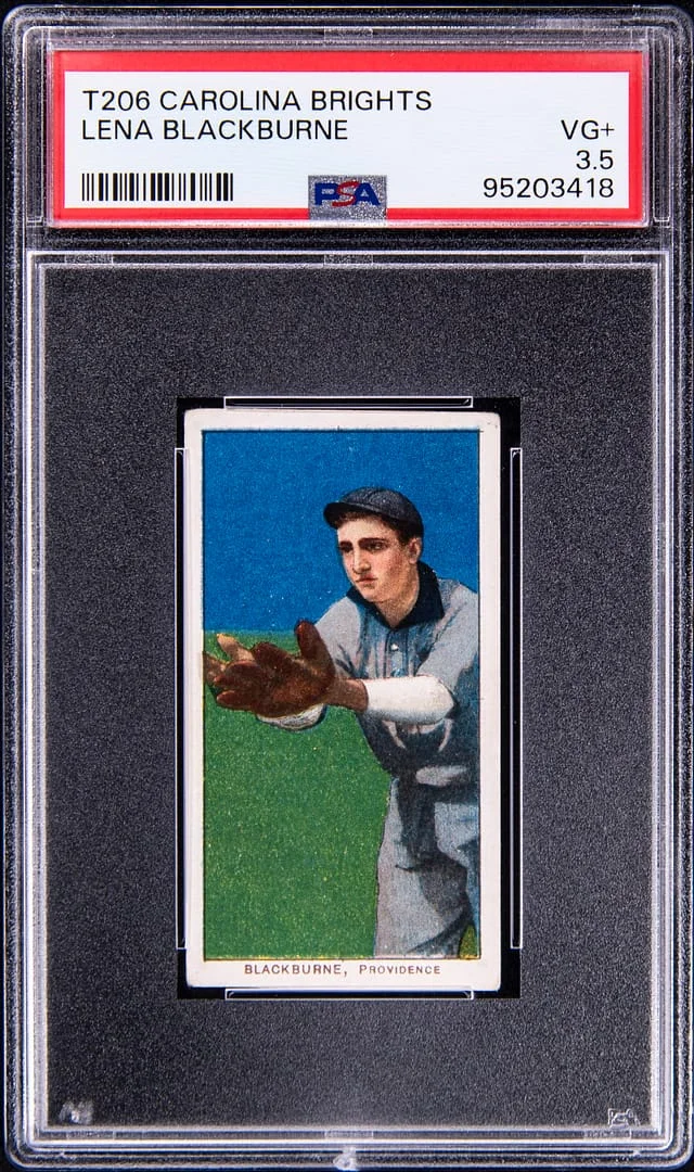 1909-11 T206 Lena Blackburne Carolina Brights Back White Border #no-number card image