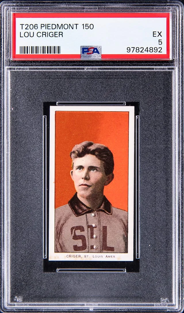 1909-11 T206 Lou Criger White Border #no-number card image