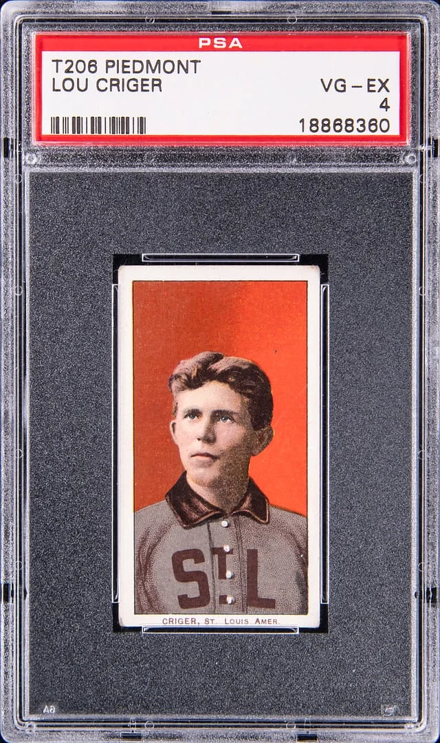 1909-11 T206 Lou Criger - Piedmont White Border #no-number card image