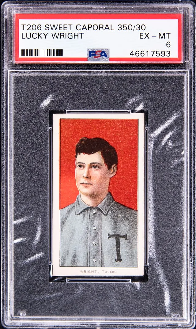 1909-11 T206 Lucky Wright White Border #no-number card image