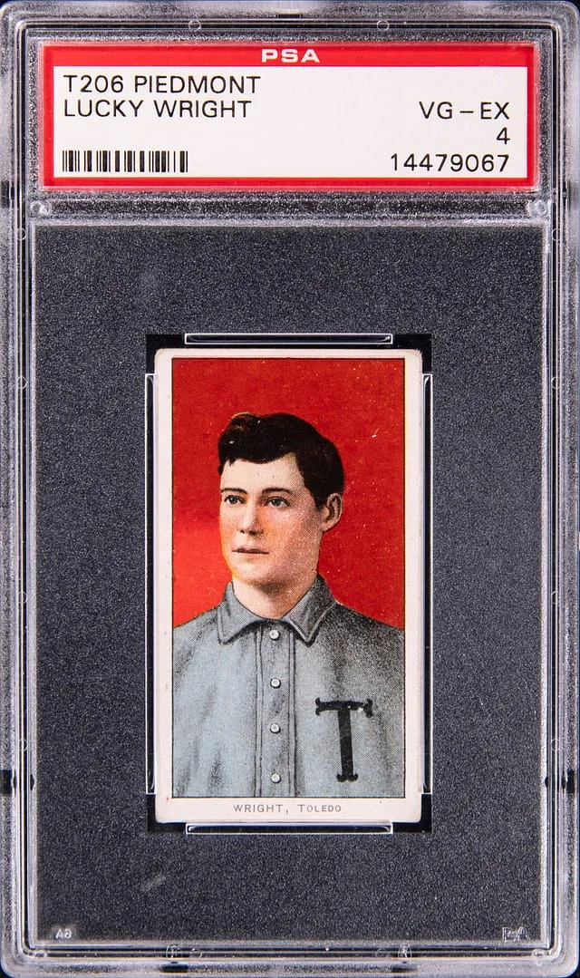 1909-11 T206 Lucky Wright - Piedmont White Border #no-number card image