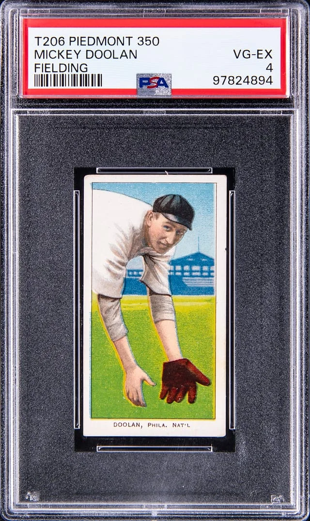 1909-11 T206 Mickey Doolan White Border #no-number card image