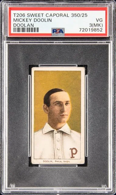 1909-11 T206 Mickey Doolin White Border #no-number card image