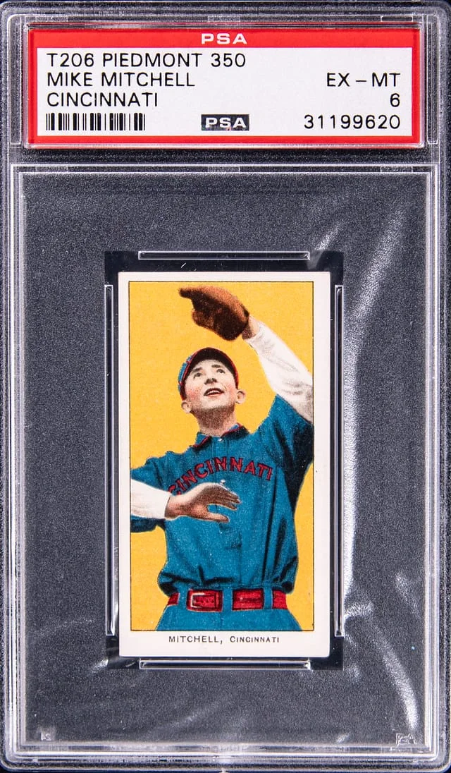 1909-11 T206 Mike Mitchell, Cincinnati White Border #no-number card image