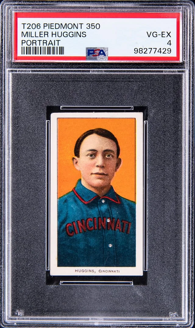 1909-11 T206 Miller Huggins, Portrait - Piedmont 350 White Border #no-number card image