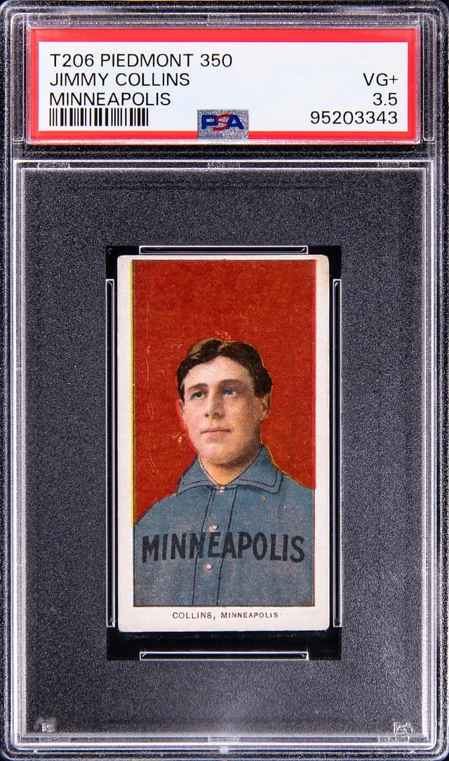 1909-11 T206 Minneapolis Jimmy Collins White Border #no-number card image