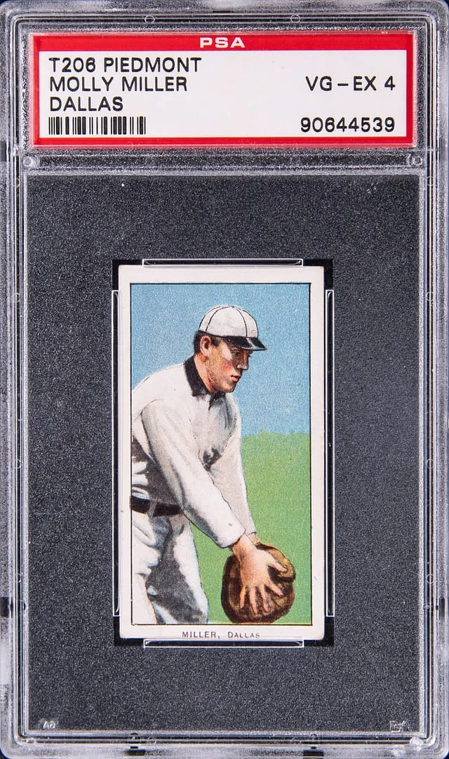 1909-11 T206 Molly Miller, Dallas White Border #no-number card image