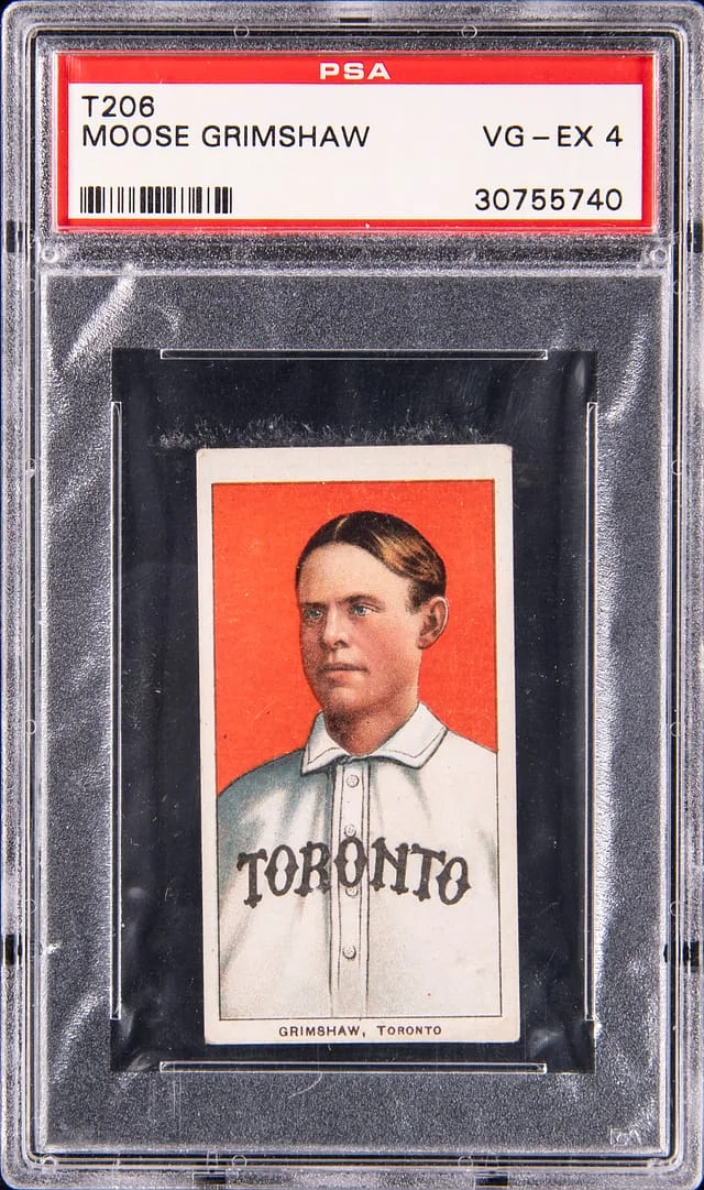 1909-11 T206 Moose Grimshaw - Piedmont White Border #no-number card image