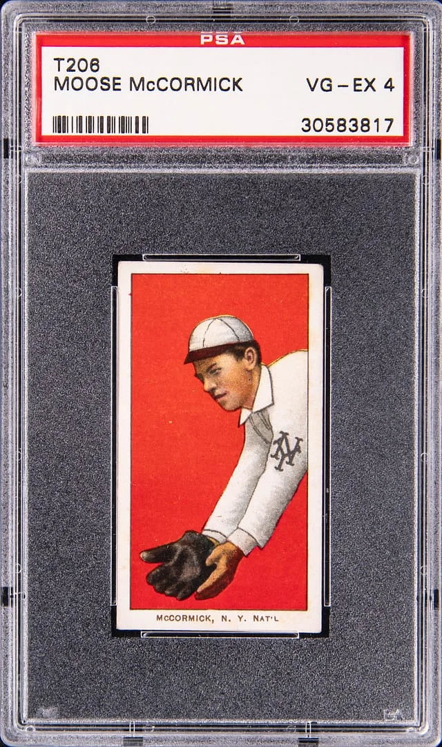 1909-11 T206 Moose McCormick - Piedmont White Border #no-number card image