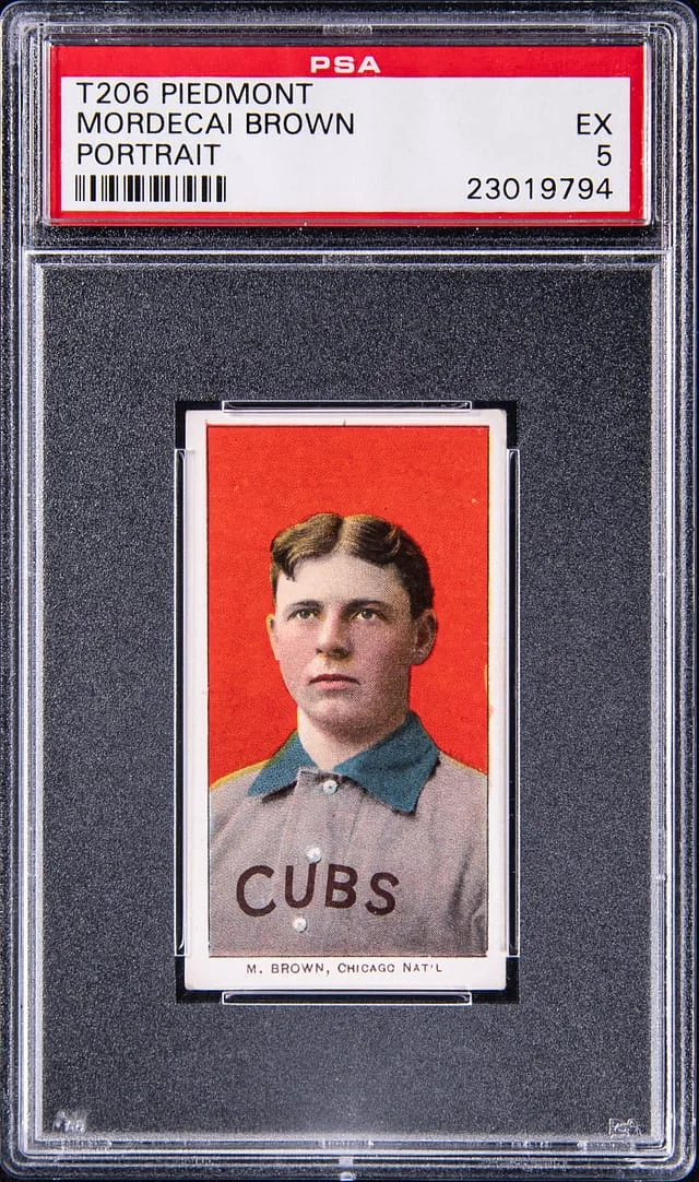 1909-11 T206 Mordecai Brown White Border #no-number card image