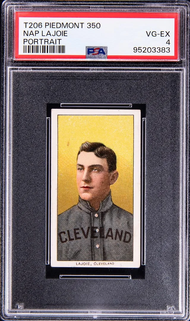 1909-11 T206 Nap Lajoie, Portrait - Piedmont 350/25 White Border #no-number card image