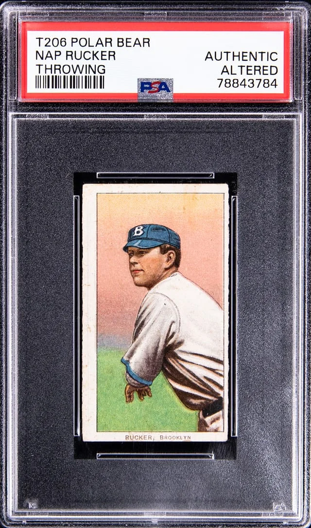 1909-11 T206 Nap Rucker White Border #no-number card image