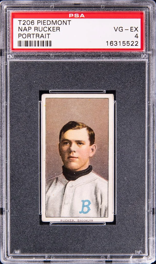 1909-11 T206 Nap Rucker, Portrait - Piedmont White Border #no-number card image