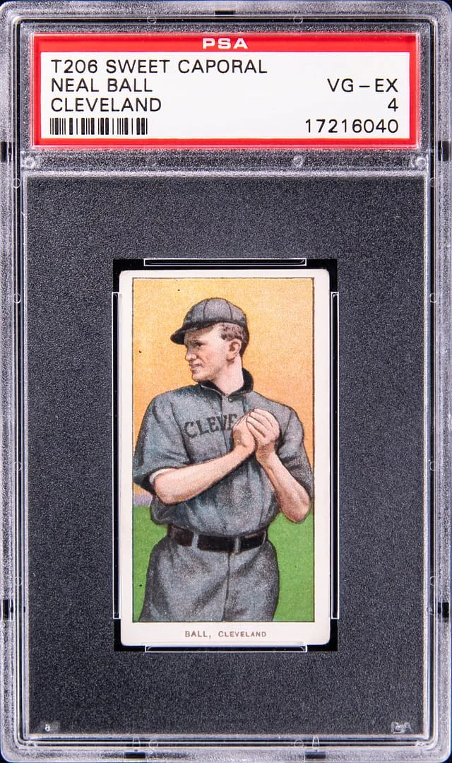 1909-11 T206 Neal Ball, Cleveland White Border #no-number card image
