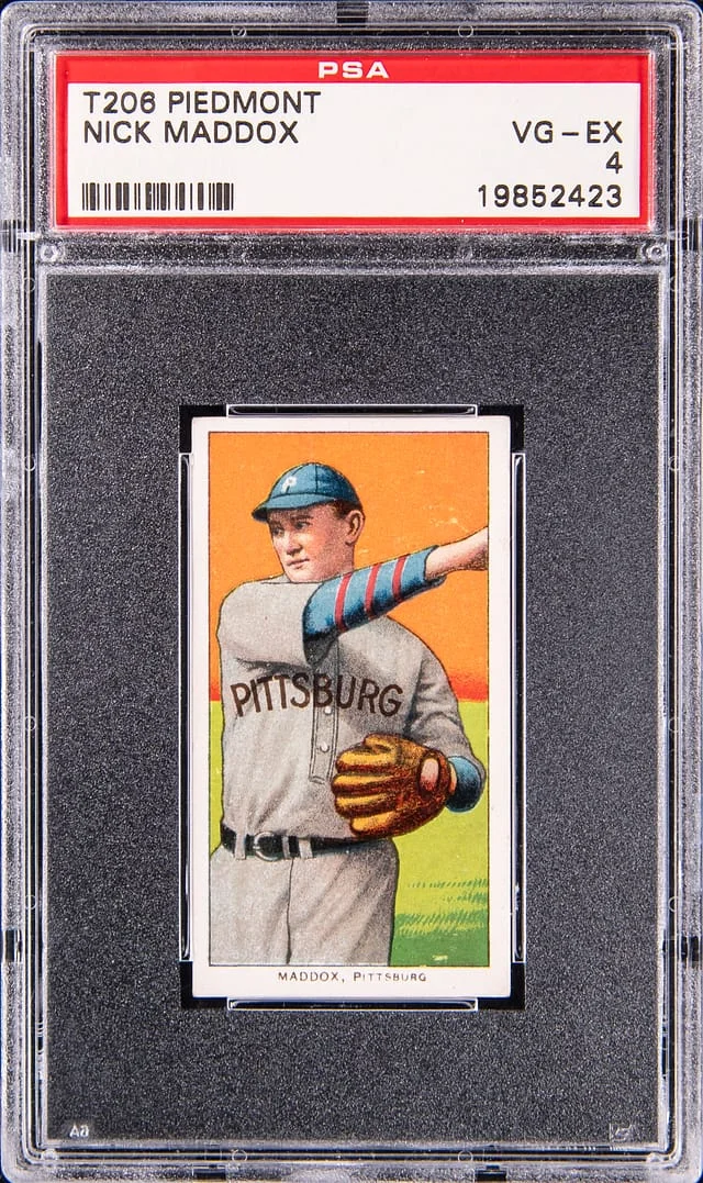 1909-11 T206 Nick Maddox - Piedmont White Border #no-number card image