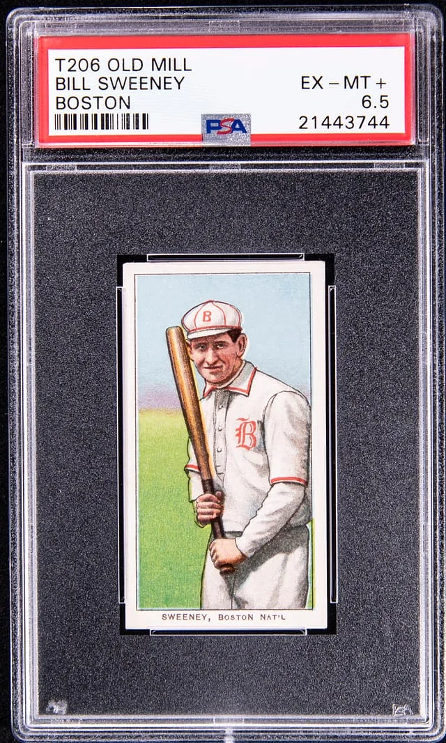 1909-11 T206 Old Mill Bill Sweeney, Boston #no-number card image