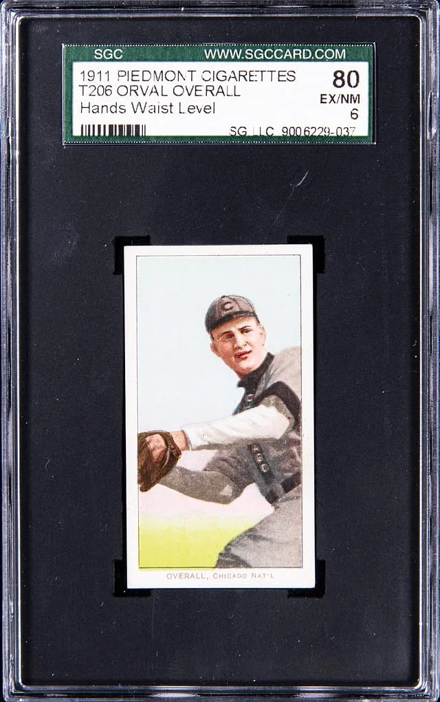 1909-11 T206 Orval Overall, Hands at Waist Level White Border #no-number card image
