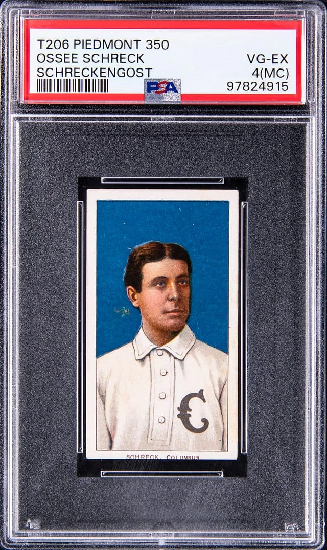 1909-11 T206 Ossee Schreck (Schreckengost) White Border #no-number card image