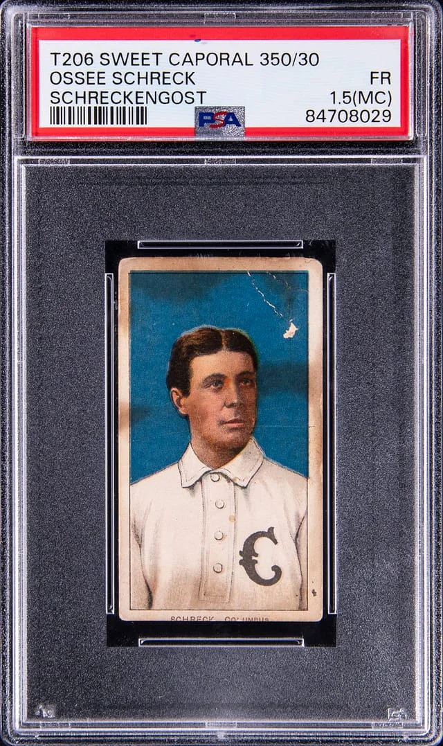 1909-11 T206 Ossee Schreck (Schrekengost) White Border #no-number card image