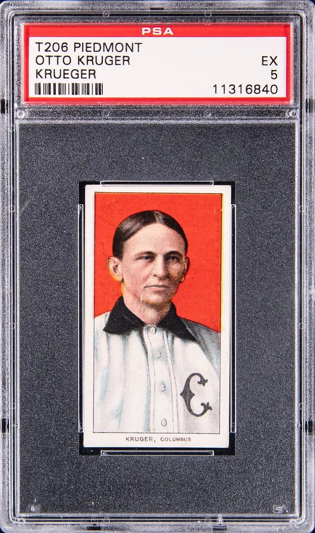 1909-11 T206 Otto Kruger (Krueger) - Piedmont White Border #no-number card image