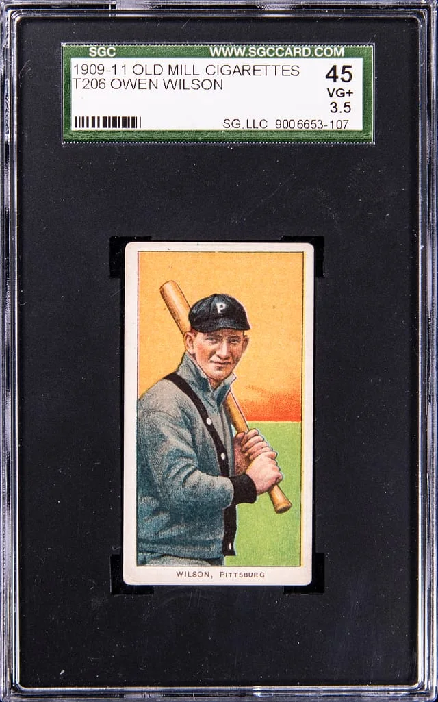 1909-11 T206 Owen Wilson White Border #no-number card image