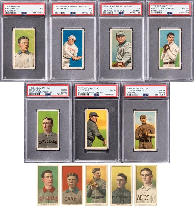 1909-11 T206 Partial Set (440/525) – Featuring White Border #no-number card image