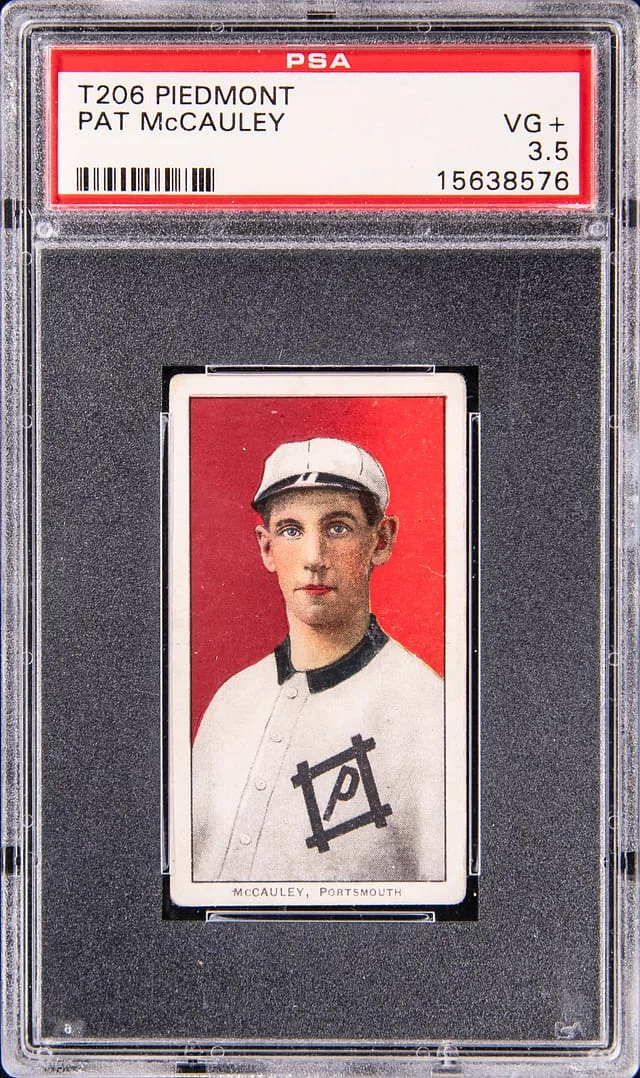 1909-11 T206 Pat McCauley - Piedmont White Border #no-number card image