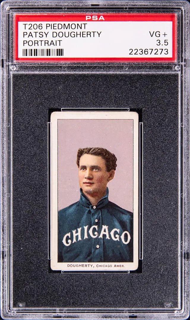 1909-11 T206 Patsy Dougherty - Piedmont White Border #no-number card image