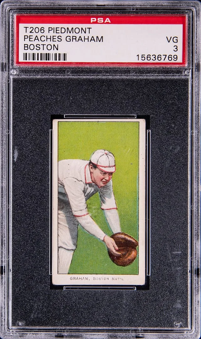1909-11 T206 Peaches Graham, Boston White Border #no-number card image