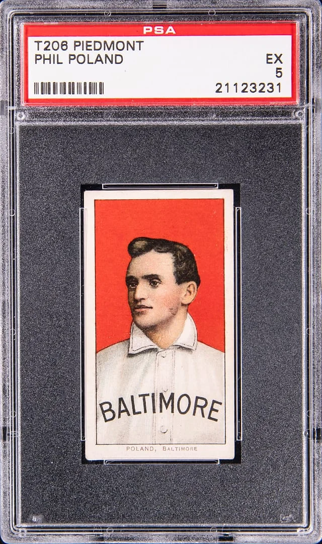 1909-11 T206 Phil Poland - Piedmont White Border #no-number card image